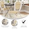 Flash Furniture Cannes Thonet French Bistro Stacking Chair, Natural PE Cane Rattan and White Aluminum Frame SDA-AD642110-1-NAT-WH-GG - alternate 3